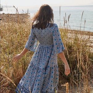 Christy Dawn Basil Dress Nihal Blue Floral xs/s